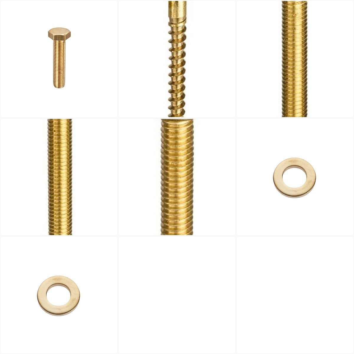 Brass Fastenings | Brass Screws, Bolts & Nuts — product variety collage