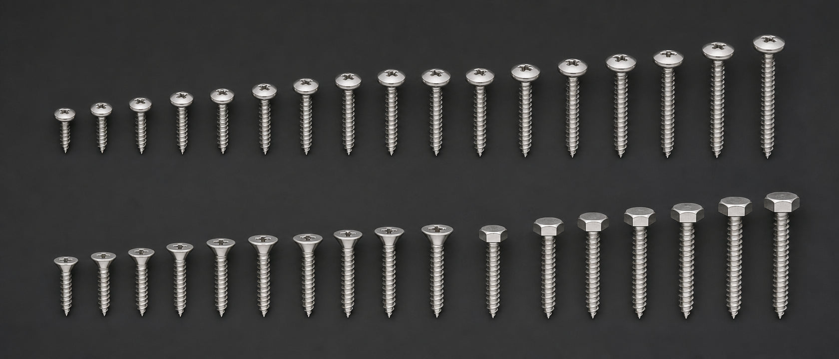 A2 304 Self-Tapping Screws | Pozi, Torx & Slotted