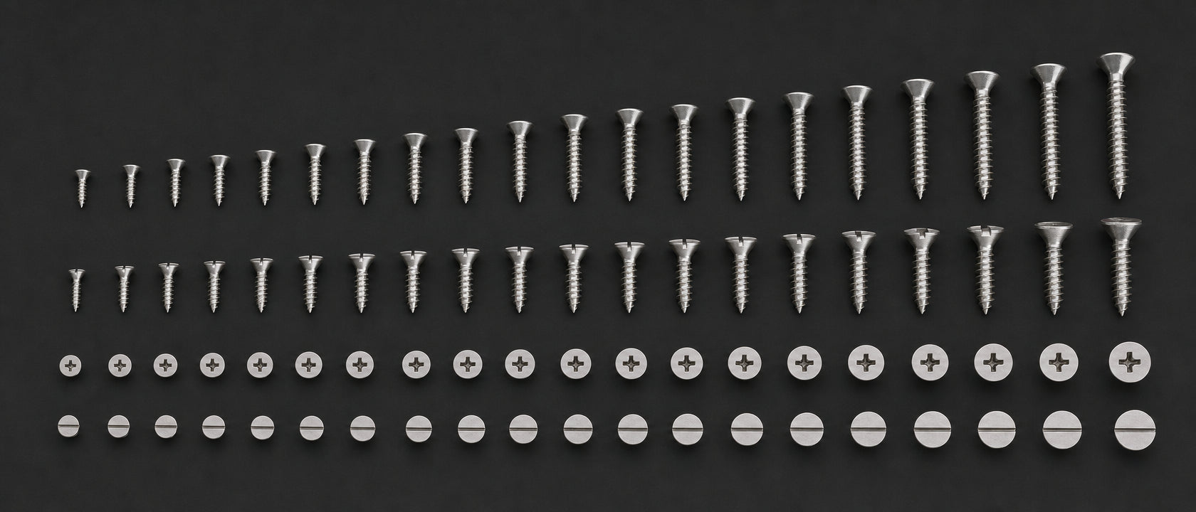 A2 304 Wood Screws | Pozi & Slotted Head Fixings