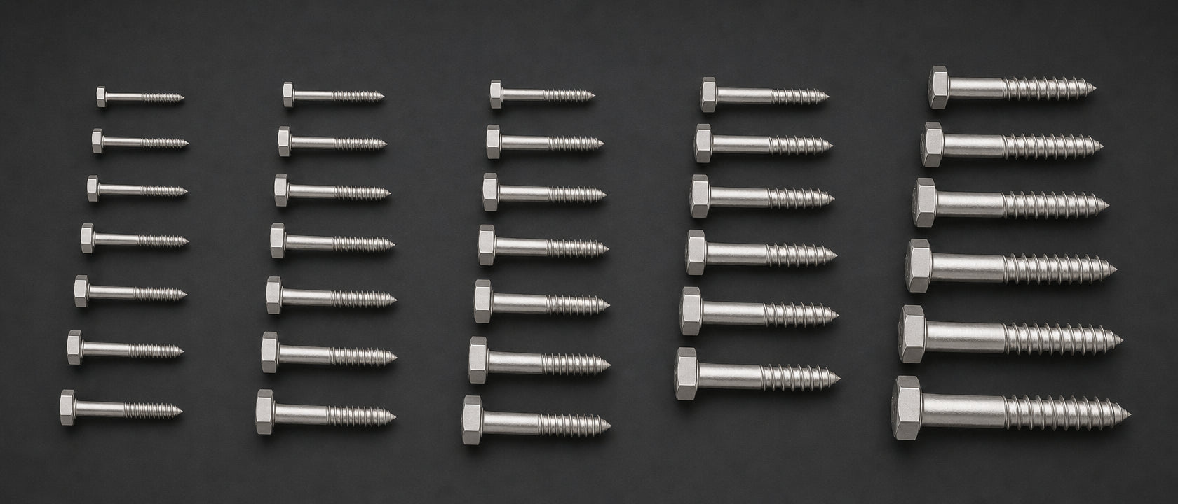 A2 Hex Coach Screws | Stainless Steel Fixings
