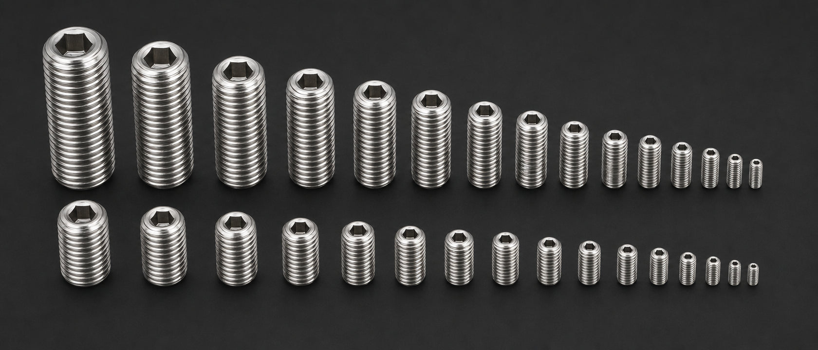 A4 316 Hex Set Screws | Marine-Grade Fasteners