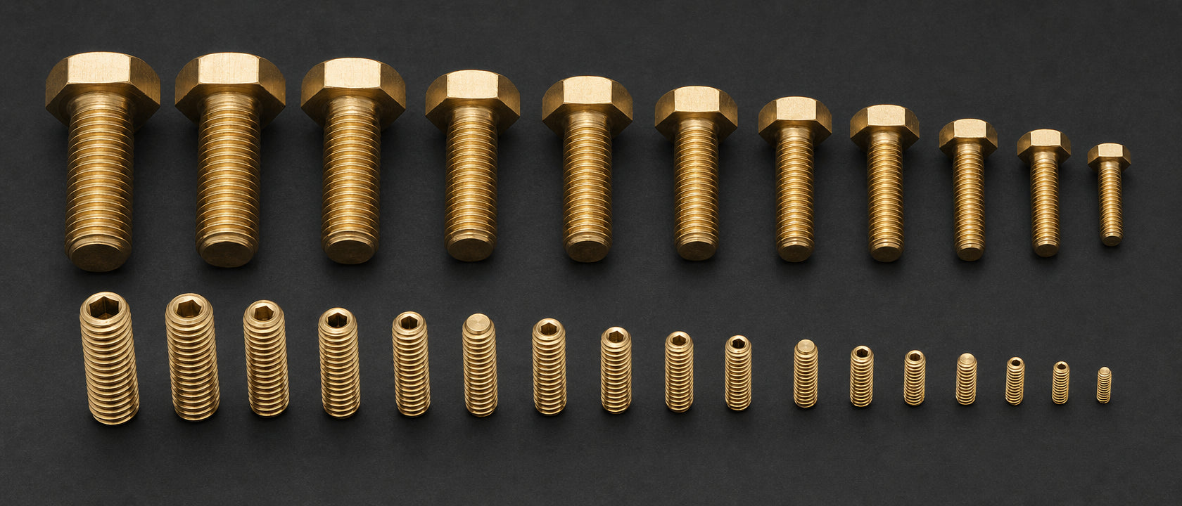 Brass Hex Set - Duchy Fasteners UK