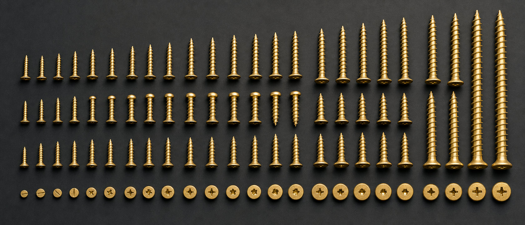 Brass Woodscrews - Duchy Fasteners UK