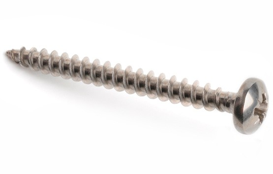 5.0 x 60 Pan POZI Chipboard Screw 316 Ss A4 - Duchy Fasteners