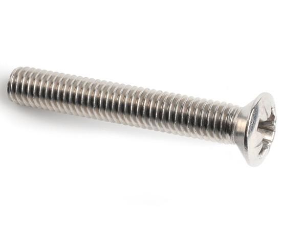 M8 x 40 - Slotted Raised Countersunk Machine Screw Din964 316ss A4 - Duchy Fasteners