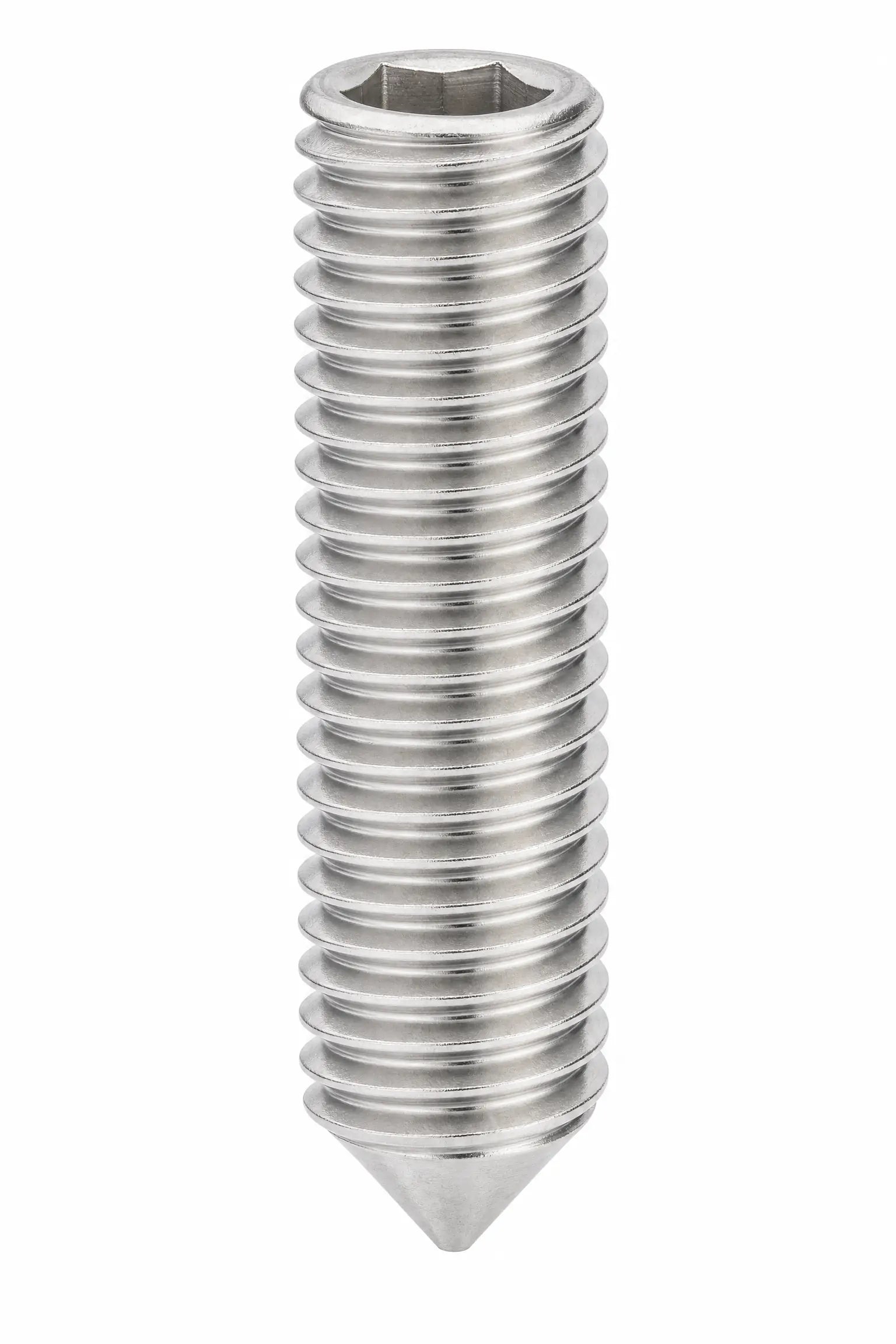 ALLEN KEY SOCKET SET SCREWS CONE POINT STAINLESS STEEL A2