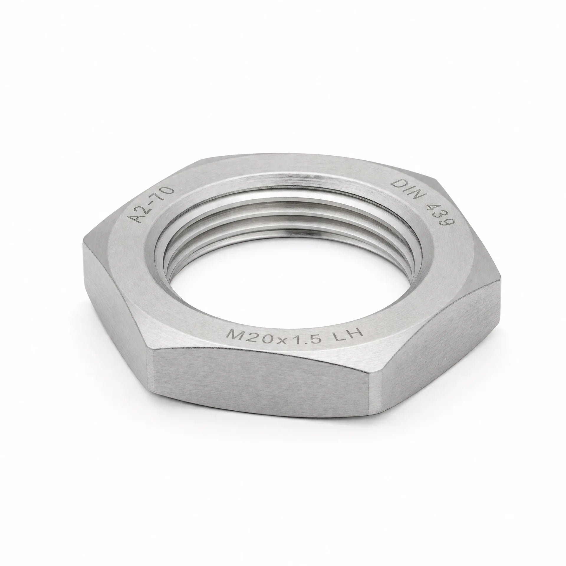 STAINLESS STEEL LEFT HAND HALF LOCK NUTS DIN 439 A2