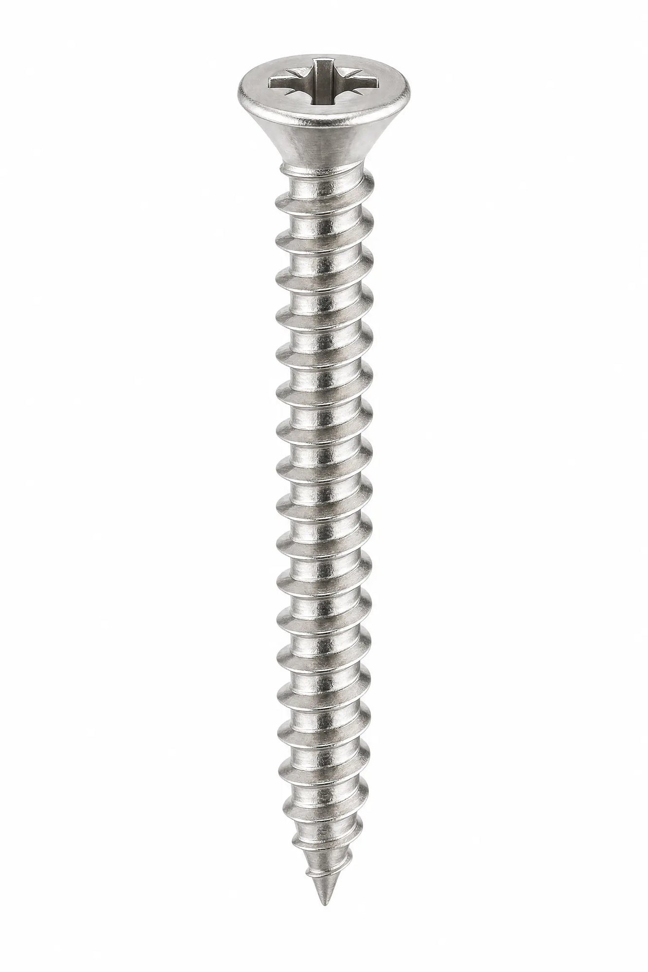 Pozi Raised Countersunk Self Tapping Screws Stainless Steel A2