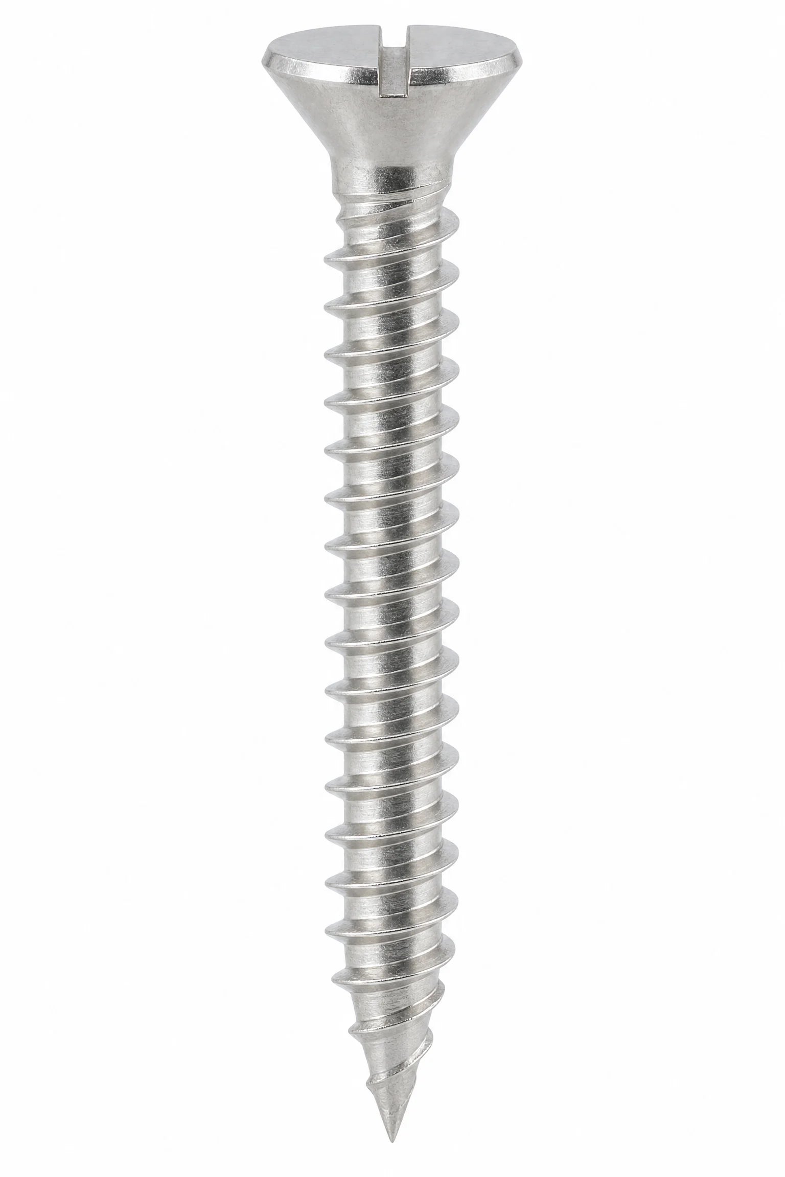 Slotted Countersunk Wood Screws Stainless Steel A2