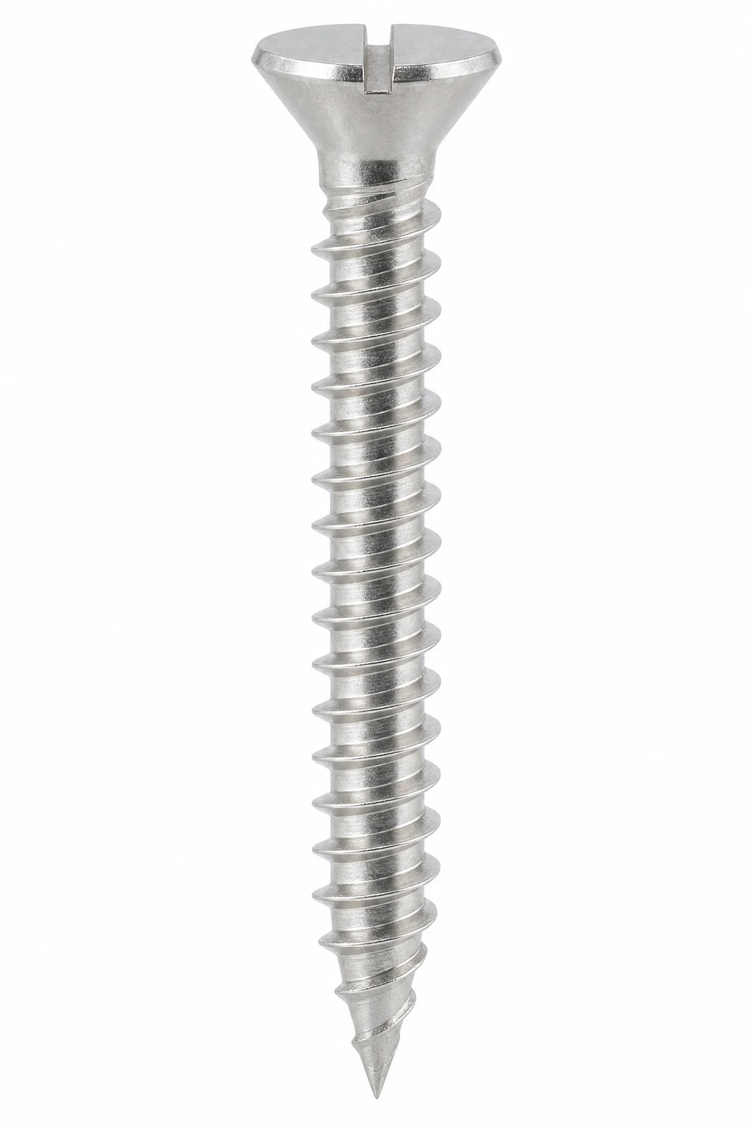Slotted Countersunk Wood Screws Stainless Steel A2