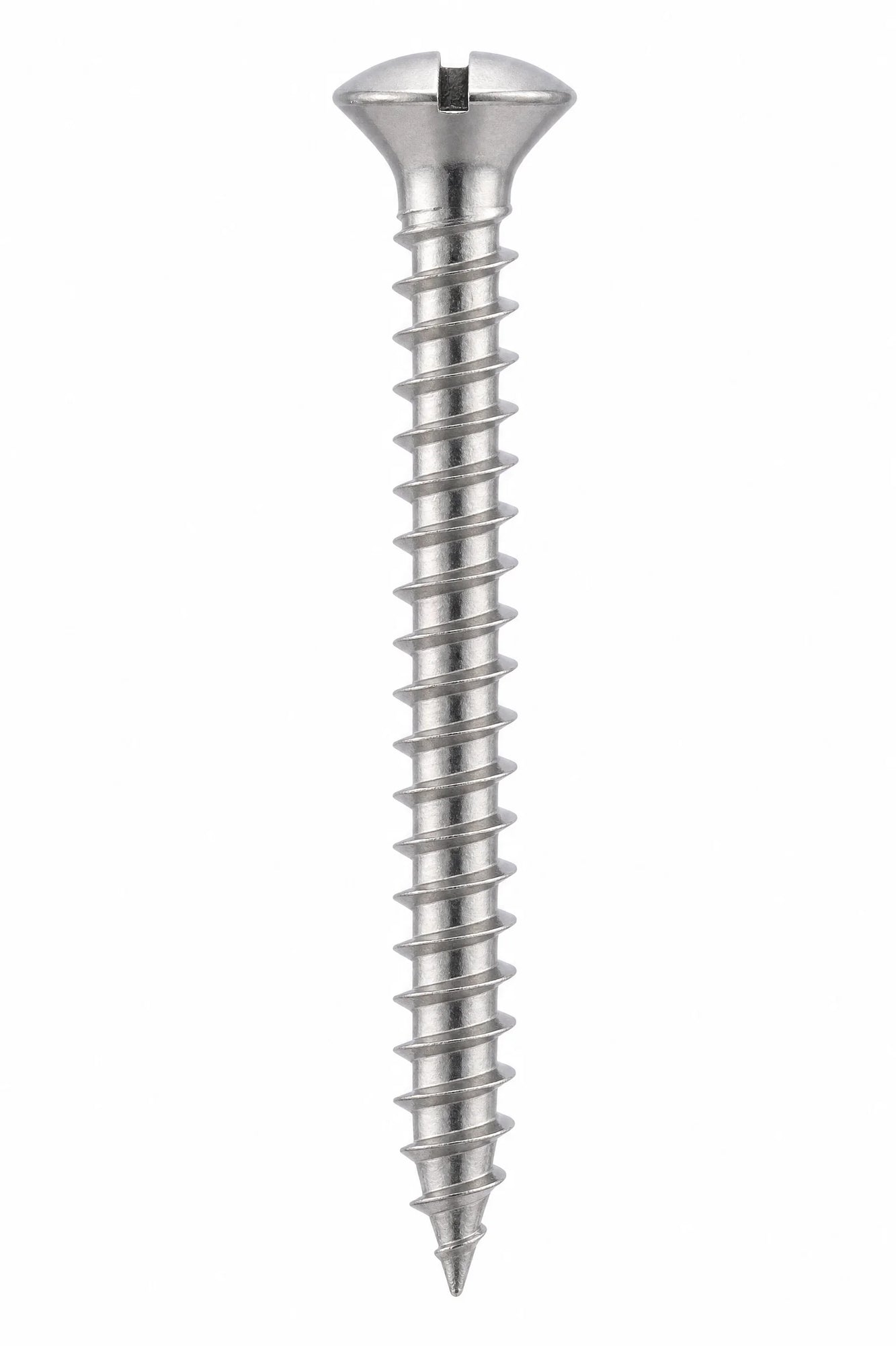 Slotted Raised Countersunk Wood Screws Stainless Steel A2