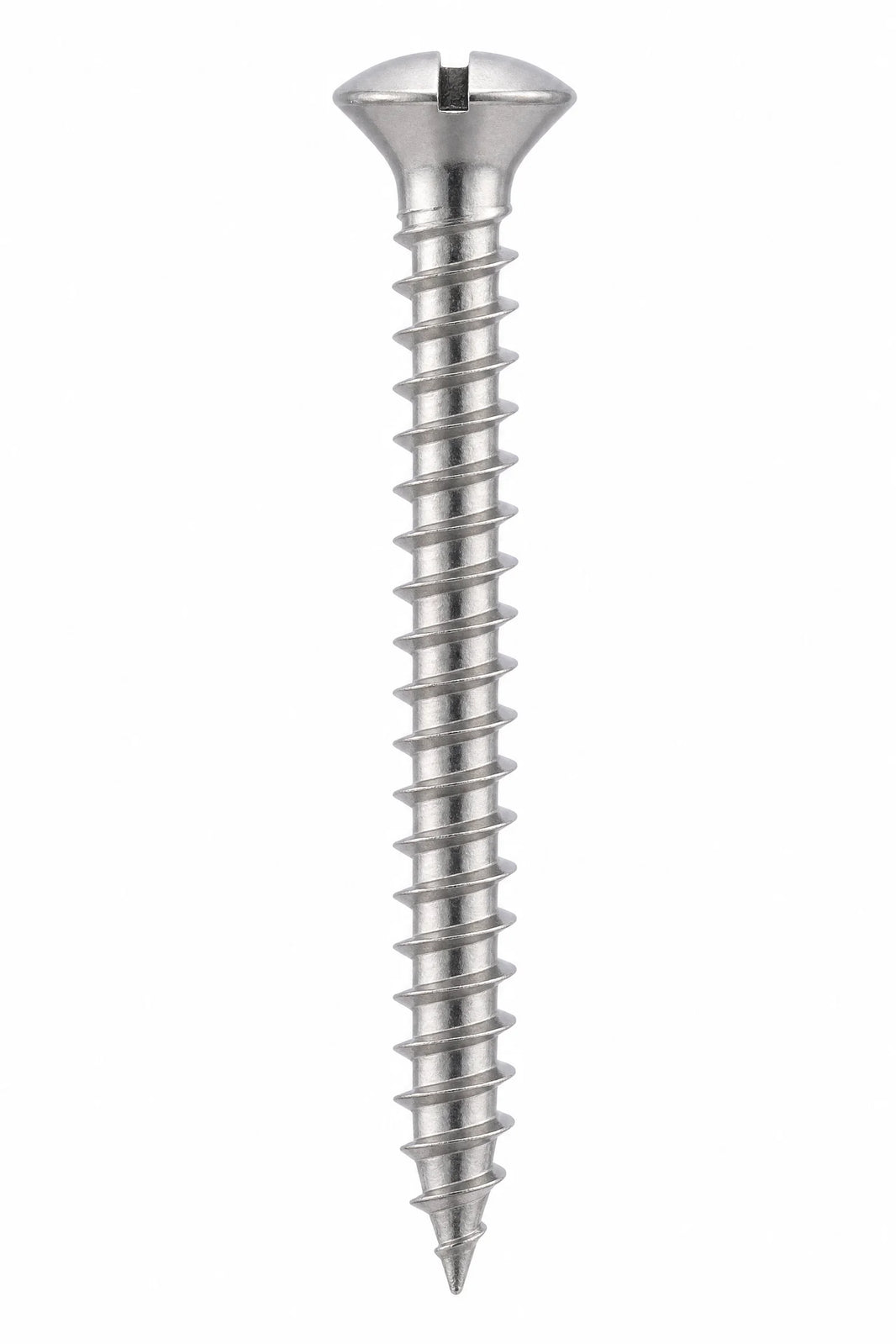 Slotted Raised Countersunk Wood Screws Stainless Steel A2