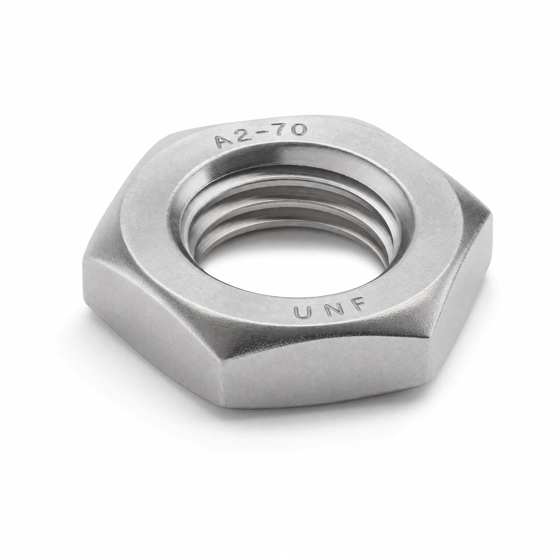 STAINLESS STEEL UNF HALF LOCK NUTS BS 1768 / BS 1981 A2