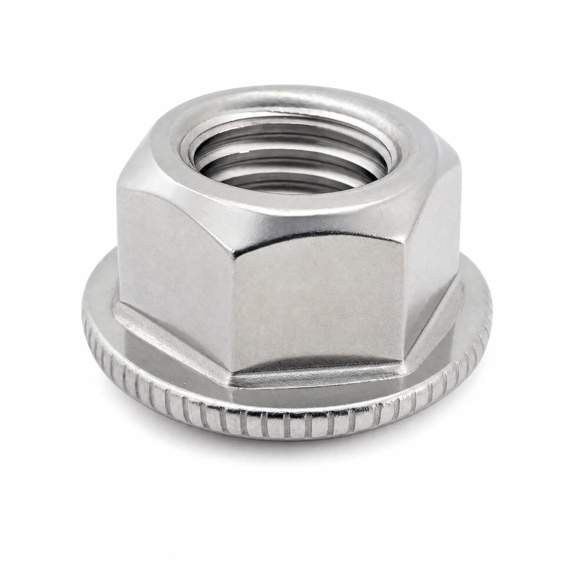 STAINLESS STEEL FLANGE HEX NUTS DIN 6923 A4