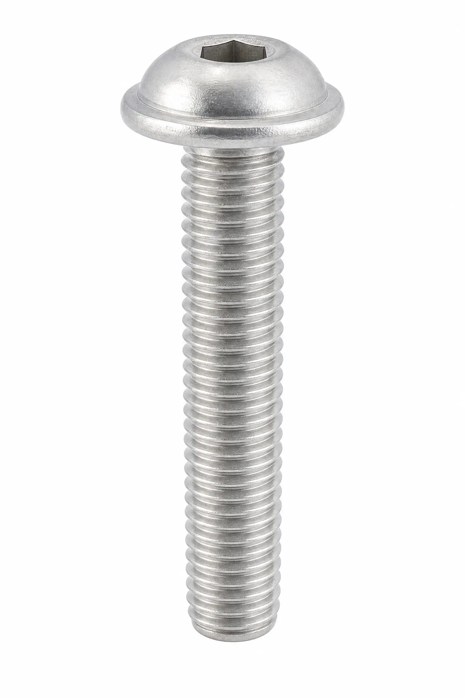 Flanged Button Head Socket Screws Stainless Steel A4