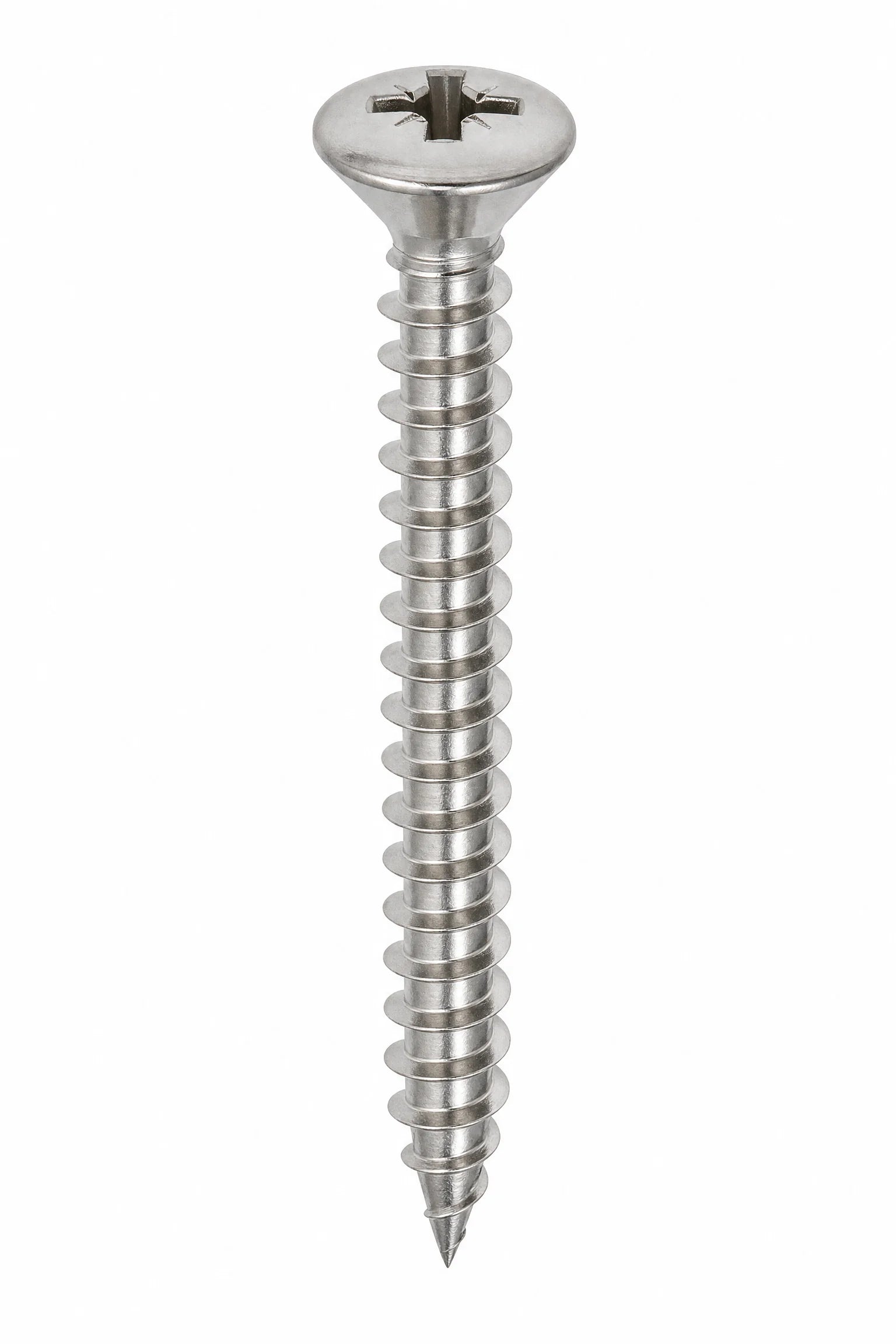 Pozi Raised Countersunk Self Tapping Screws Stainless Steel A4
