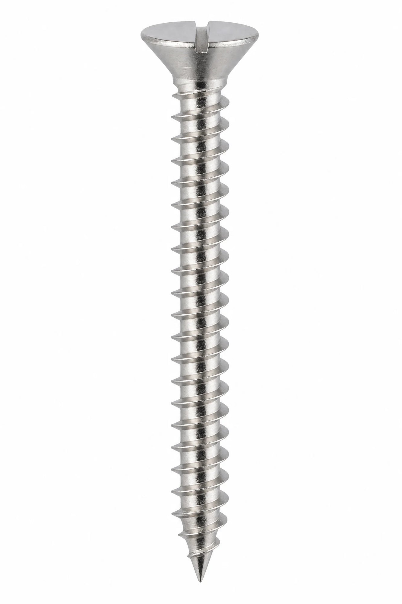 SLOTTED COUNTERSUNK WOOD SCREWS STAINLESS STEEL A4