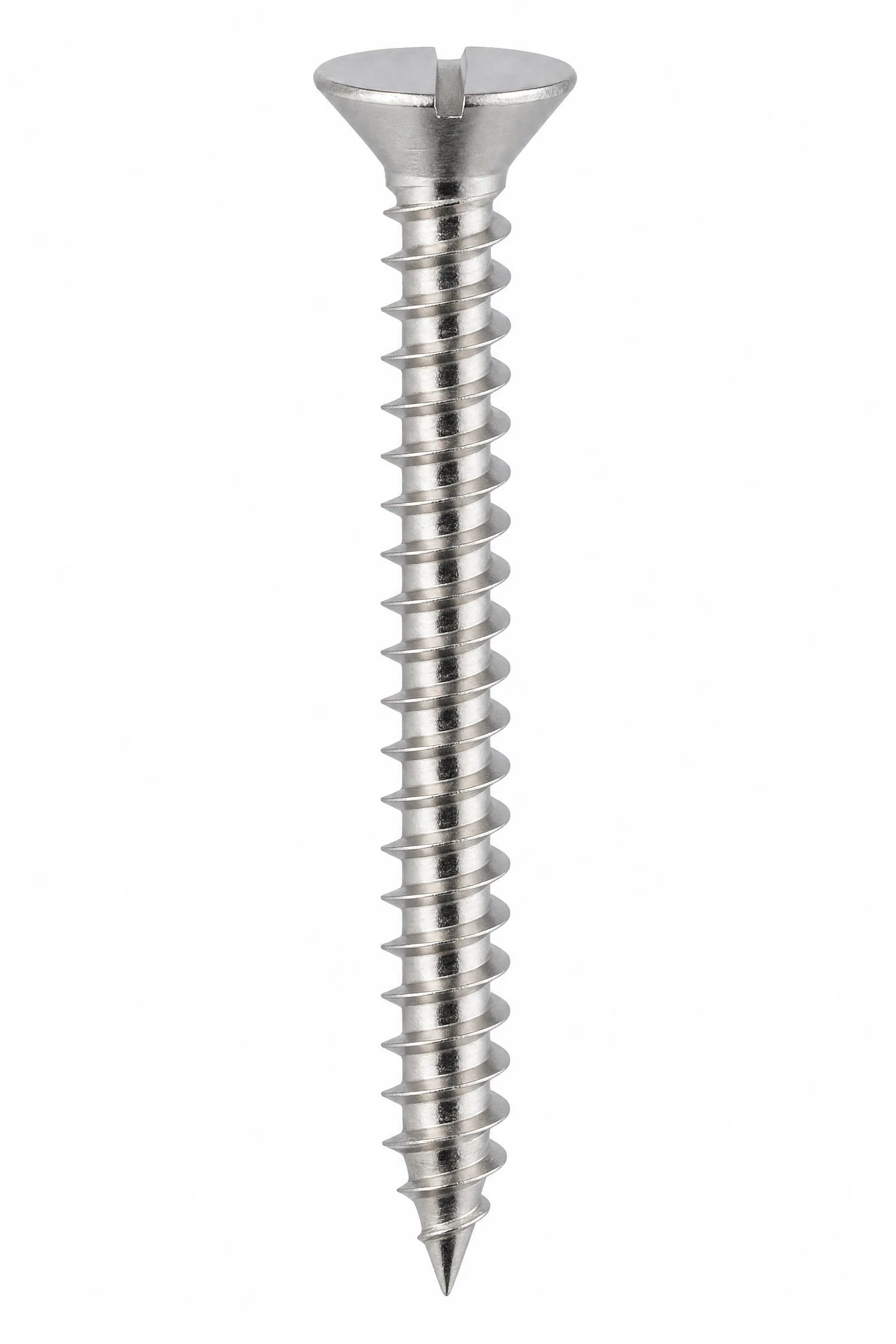 SLOTTED COUNTERSUNK WOOD SCREWS STAINLESS STEEL A4