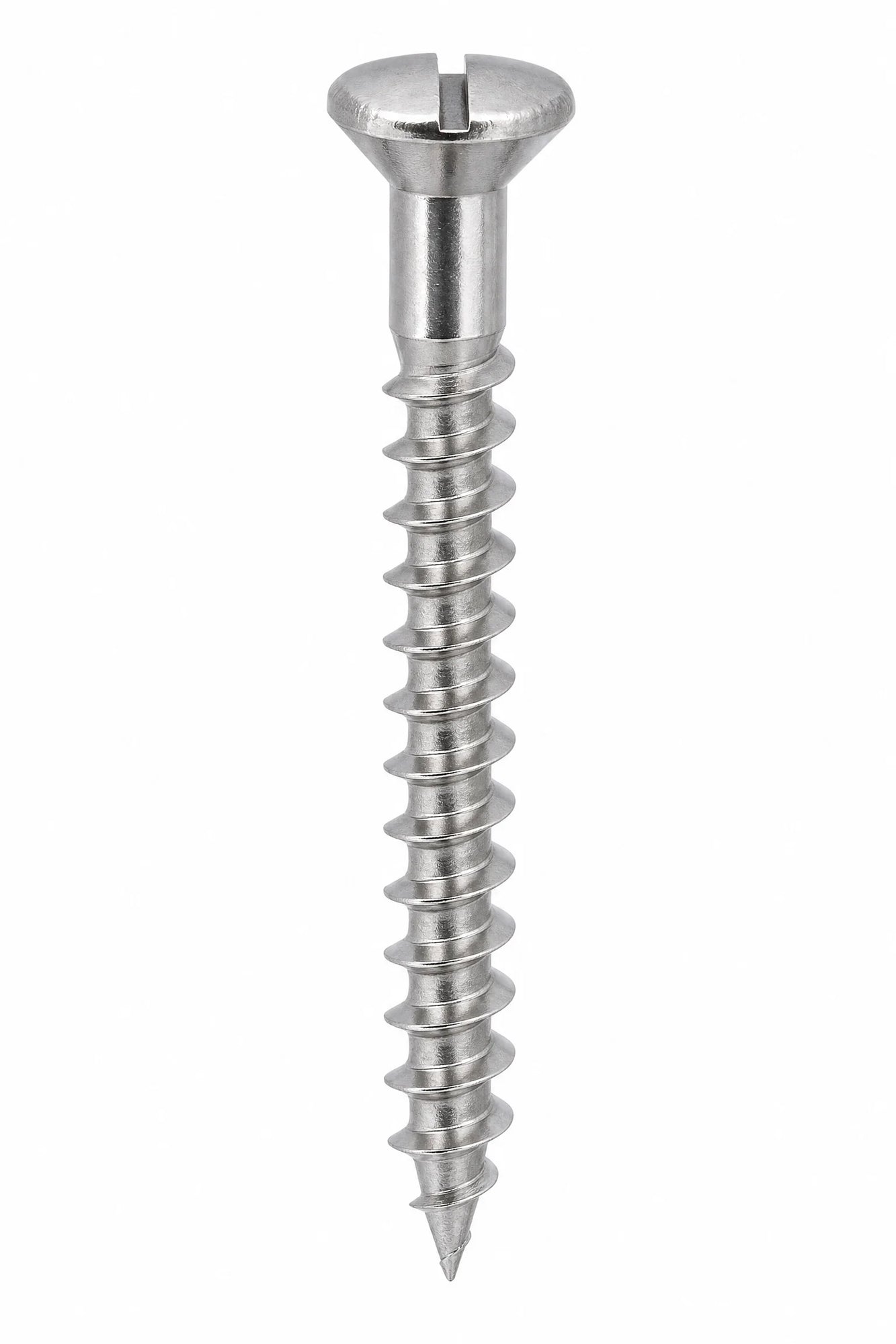 Slotted Raised Countersunk Wood Screws Stainless Steel A4