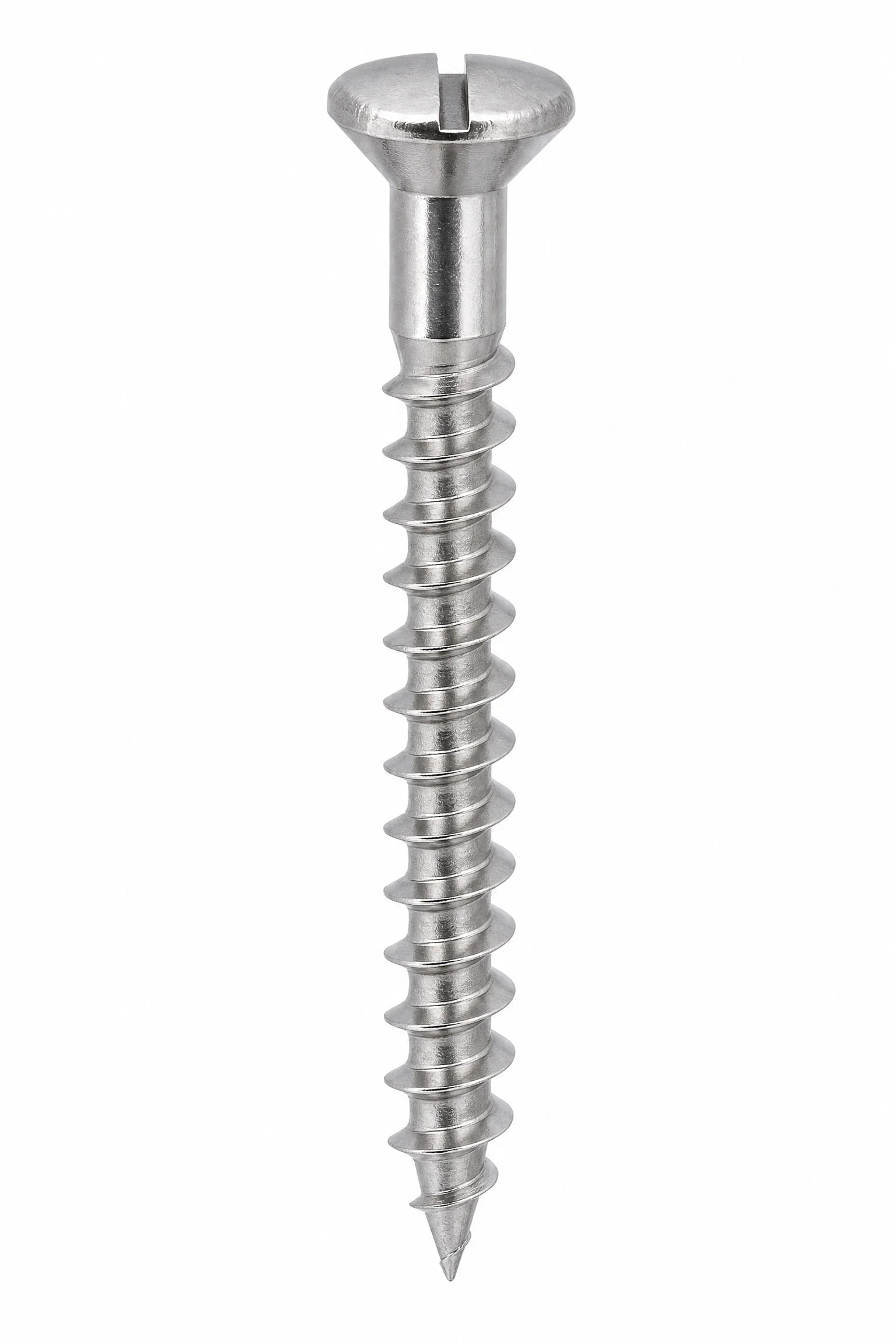 Slotted Raised Countersunk Wood Screws Stainless Steel A4
