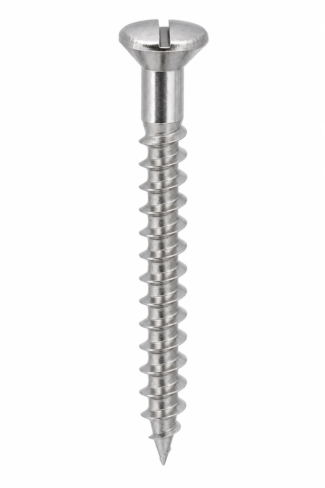 Slotted Raised Countersunk Wood Screws Stainless Steel A4