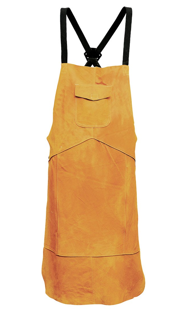 Leather Welding Apron Tan - Duchy Fasteners