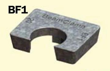M16 S1 Short Packings Galvanised Beam Clamp - Duchy Fasteners