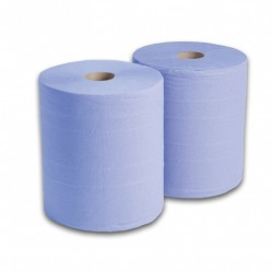 280Mm X 370Mm - Blue Paper Roll 2-Ply (2) - Duchy Fasteners