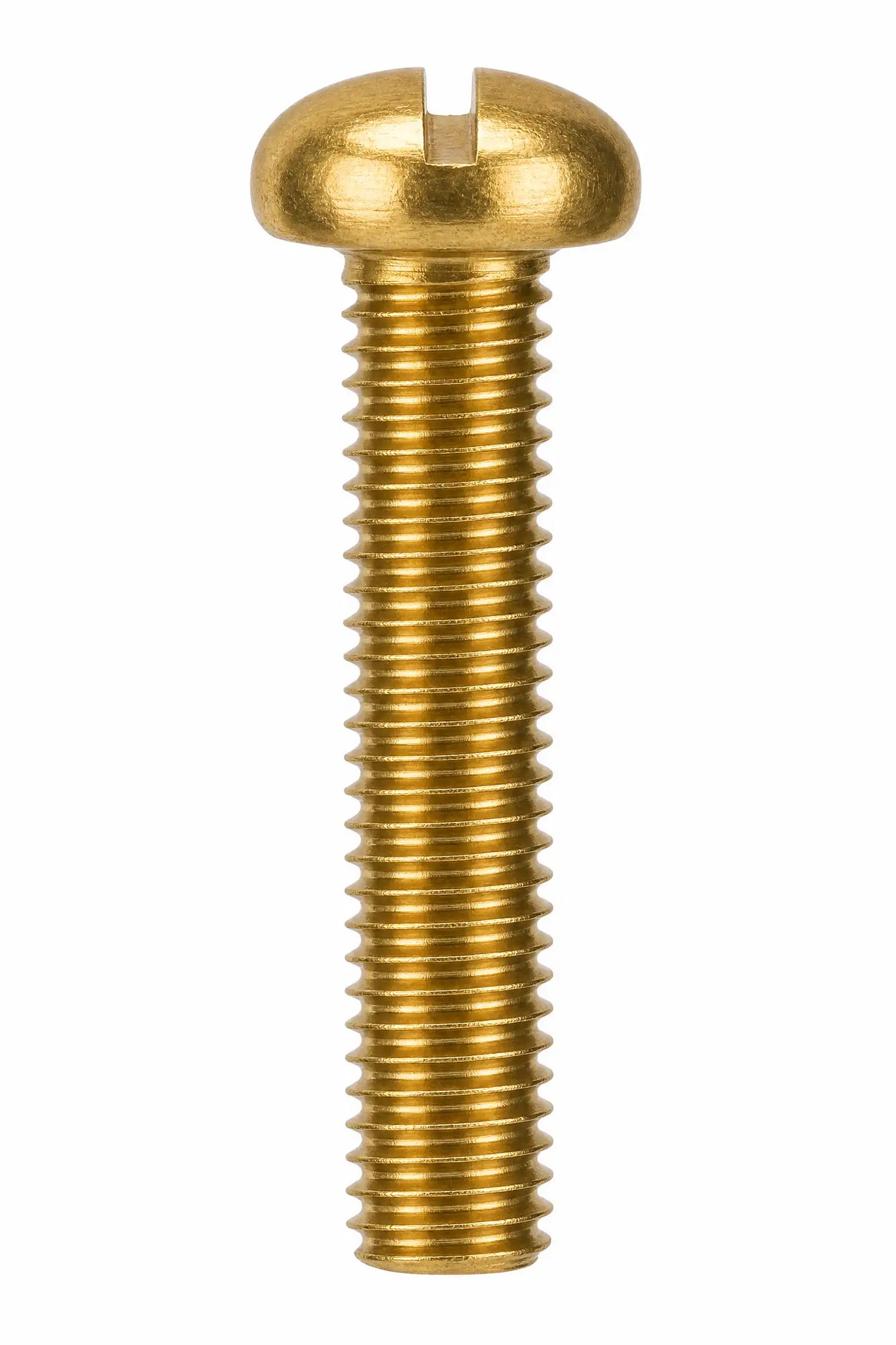 Slotted Brass Pan Head Machine Screw DIN 85