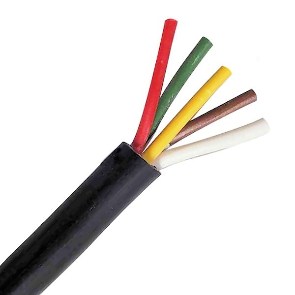5-CORE 5 X 9/0.30 BLACK OUTER AUTO CABLE 30MTR - Duchy Fasteners