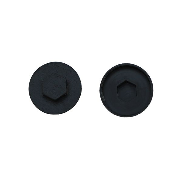 Black Colour Cap 16MM (00e53)