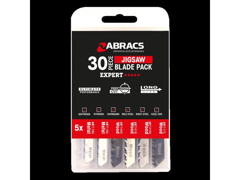 30PC JIGSAW BLADES MIXED PACK
