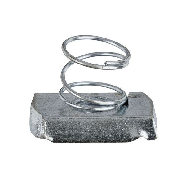 M8 Channel Nut Short Spring Zinc Plated - Duchy Fasteners