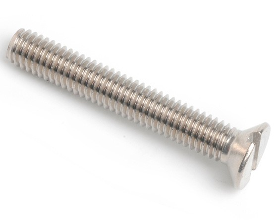 M2 X 6Mm - Slotted Countersunk Machine Screw Zinc Plated Din 963 - Duchy Fasteners
