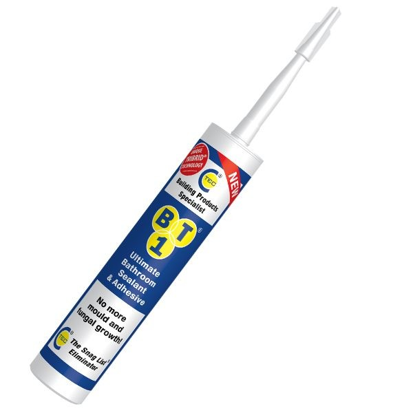 Bt1 White Bathroom Sealant & Adhesive - Duchy Fasteners