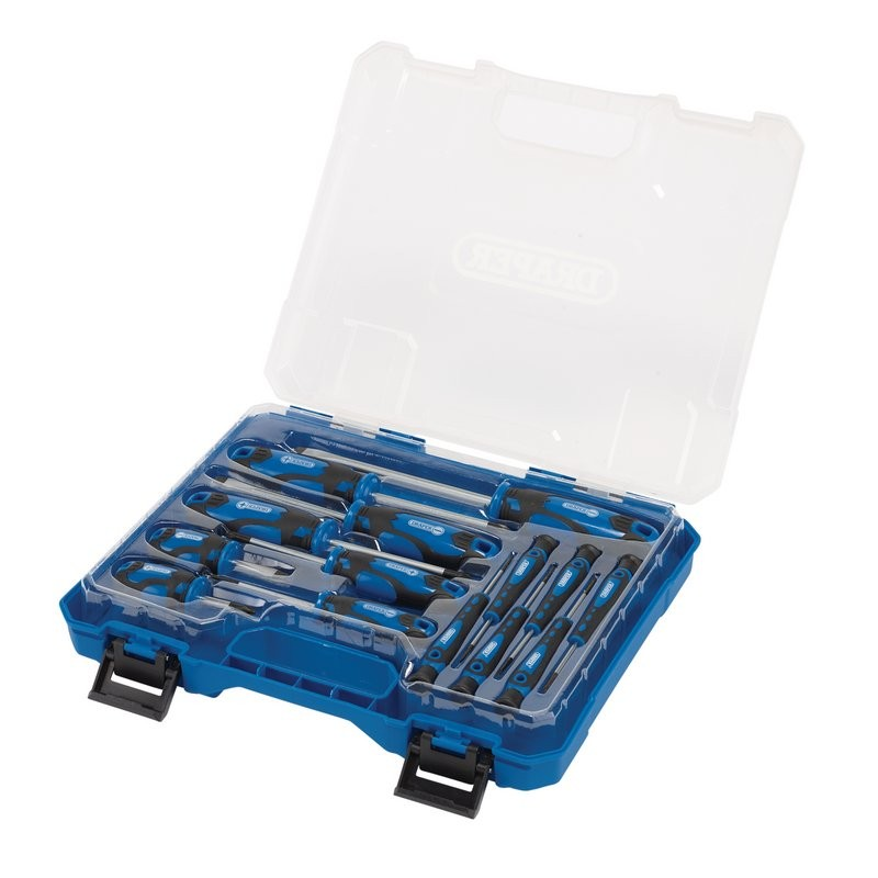 Screwdriver Set With Case (14 Pc) Blue - Duchy Fasteners