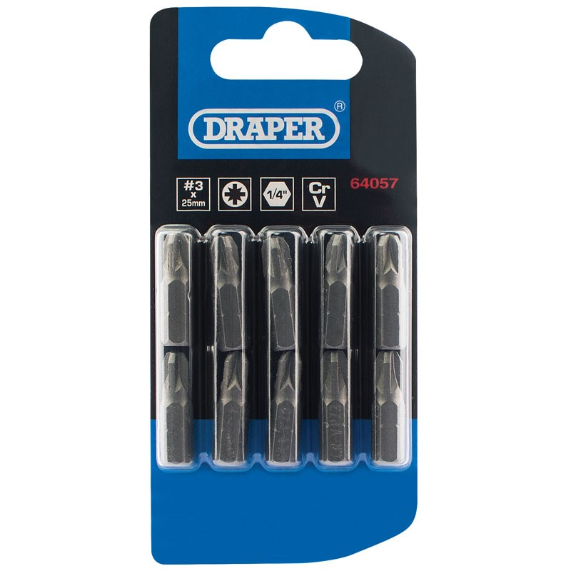No3 Pozi 1/4"Hex 25Mm (10 Pack) - Duchy Fasteners