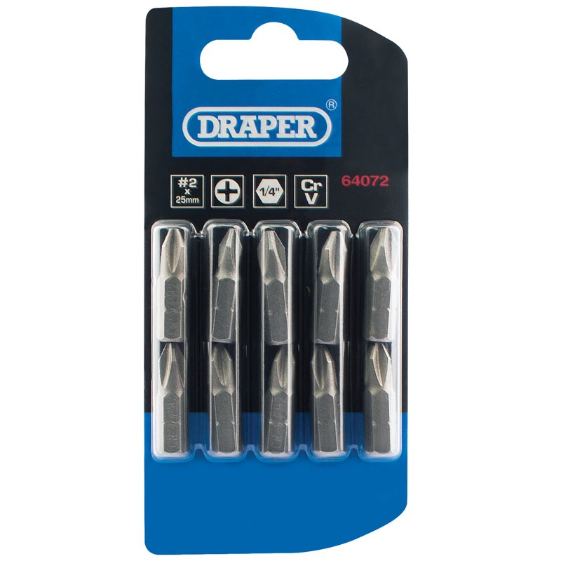 No2 Cross Slotted 1/4"Hex 25Mm (10 Pack) - Duchy Fasteners