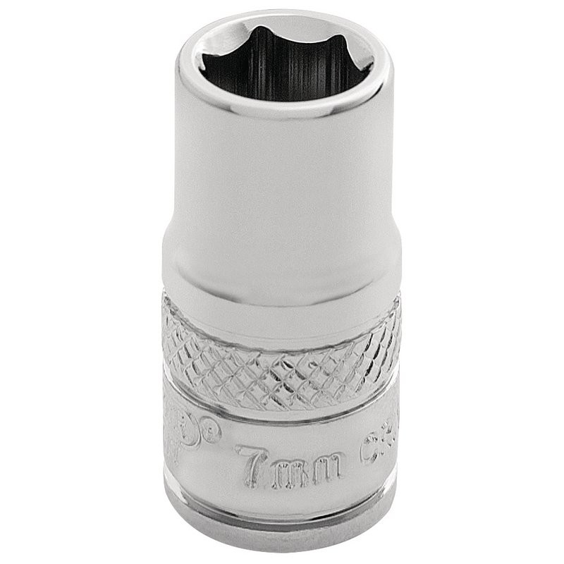 7MM 6 POINT SOCKET 1/4DR-BULK