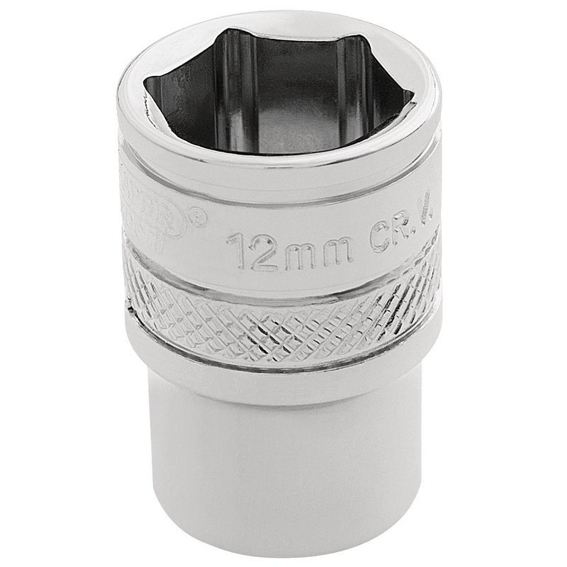 12MM 6 POINT SOCKET 1/4DR-BULK