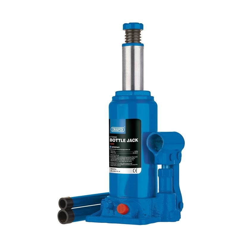 6 Tonne Hydraulic Bottle Jack - Duchy Fasteners