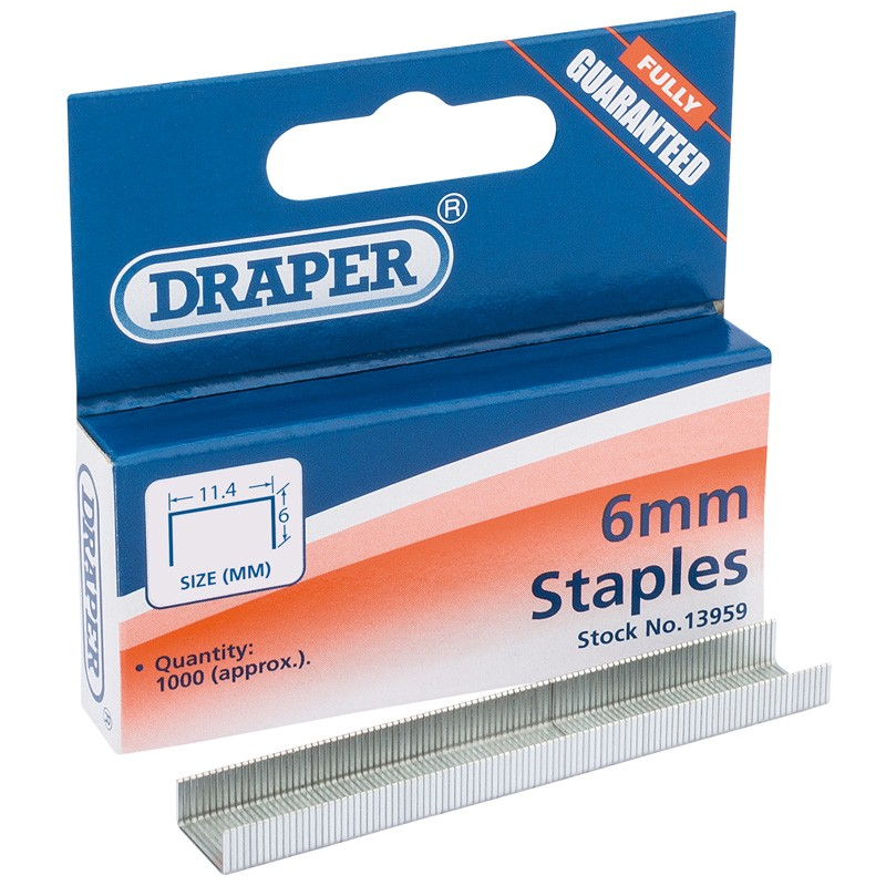 6Mm Staples-(Box Of 1000) - Duchy Fasteners