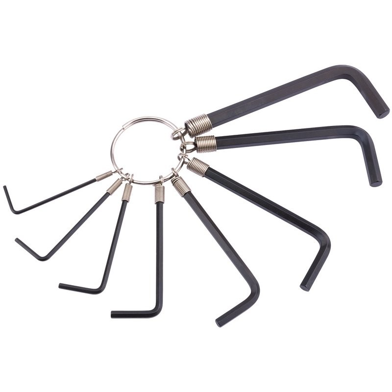 Af Hexagon Key Set On Ring 8Pc - Duchy Fasteners