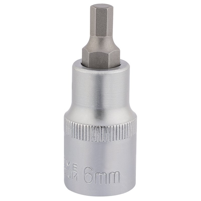 Hexagonal Socket Bits, 1/2" Square. Dr., 6Mm - Duchy Fasteners