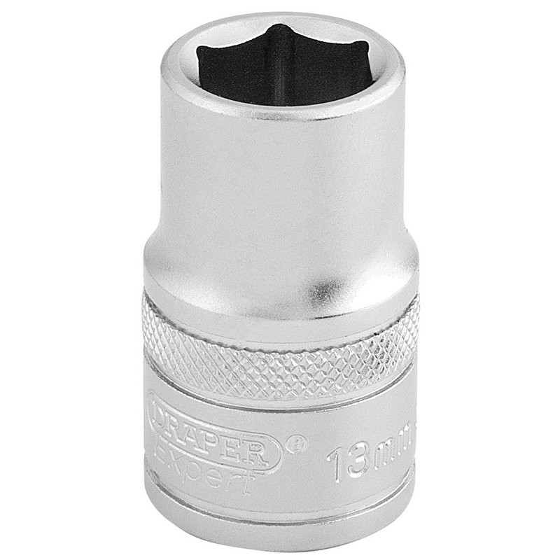 6 POINT METRIC SOCKET, 1/2" SQUARE. DR., 13MM