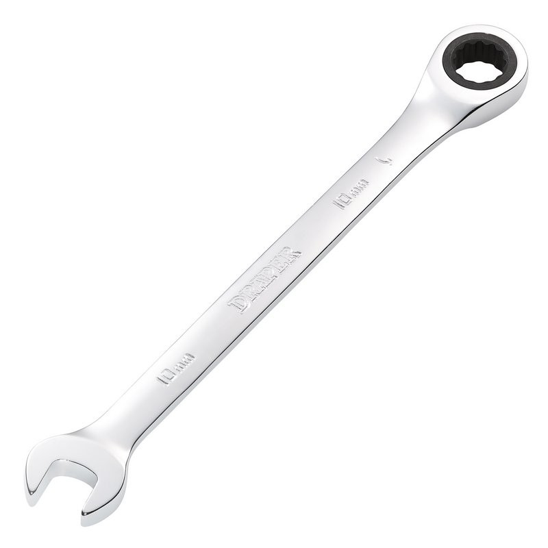 Metric Ratcheting Combination Spanner, 10Mm - Duchy Fasteners