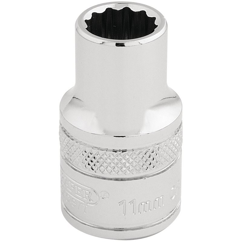 11Mm 12Pt Socket 1/2Dr Pckd - Duchy Fasteners