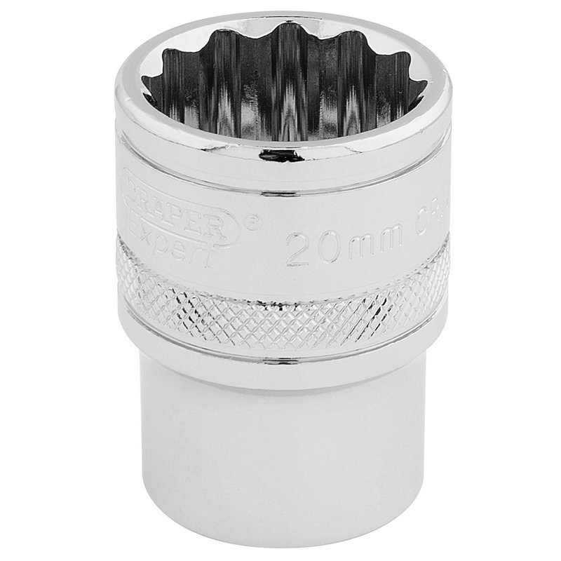 20Mm 12Pt Socket 1/2" Square Drive Hi-Torq (Pckd) - Duchy Fasteners