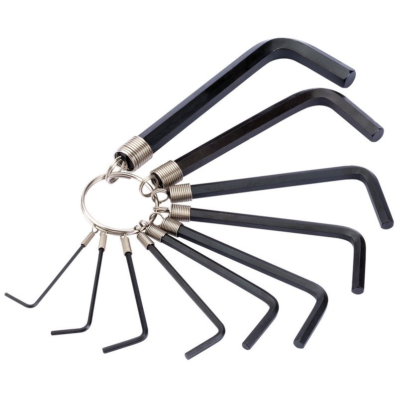 10Pc Metric Hexagon Key Set - Duchy Fasteners