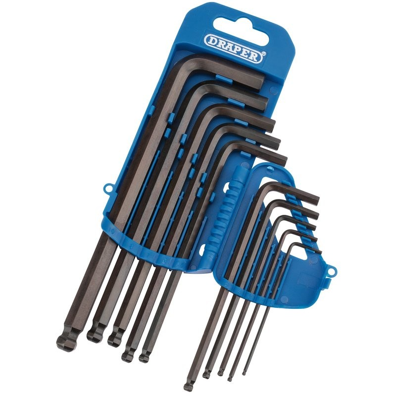10Pc Ball End Hex Key Set Mm (10Pc) 2Mm-10Mm - Duchy Fasteners